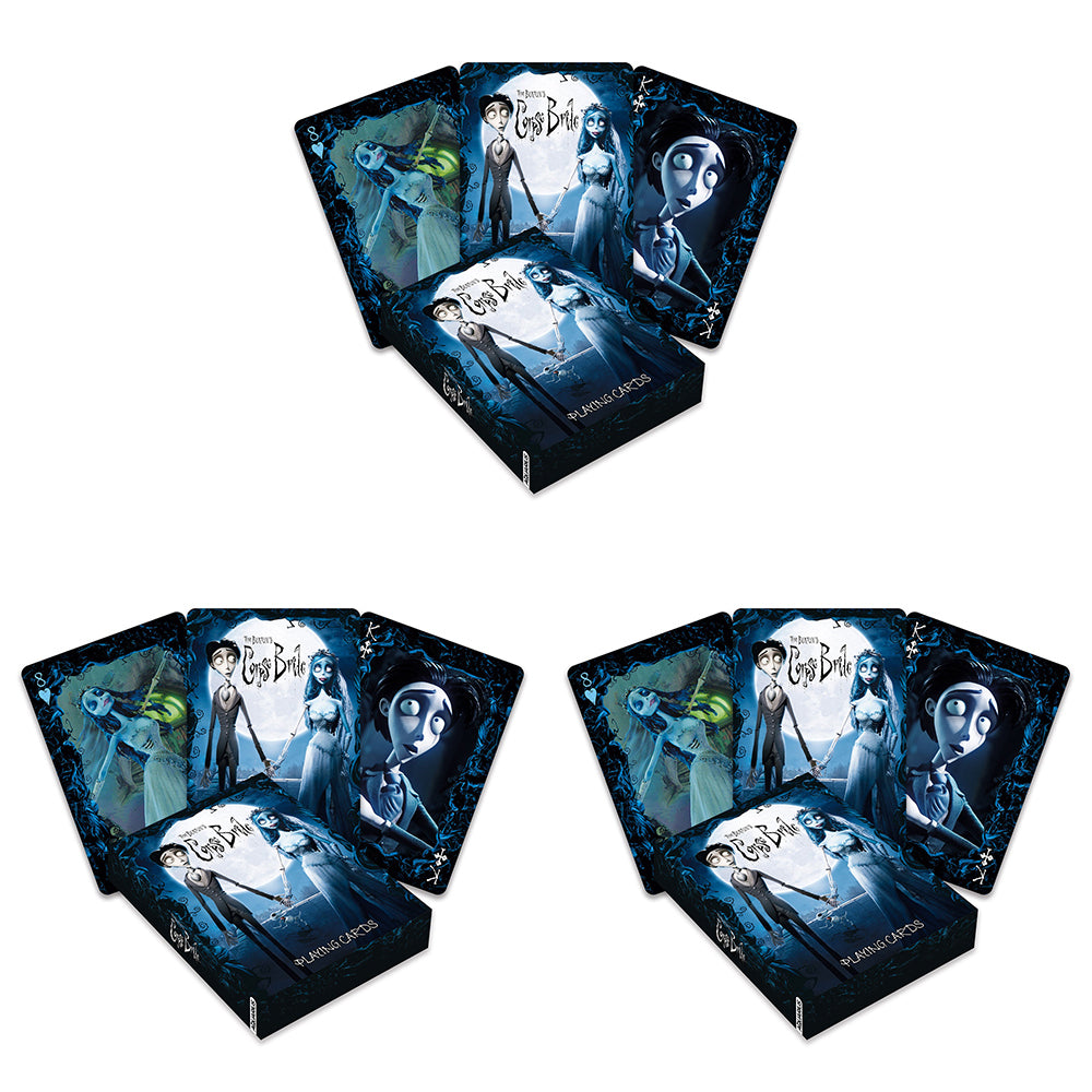 3PK Aquarius Corpse Bride Playing Cards Poker Gaming Deck