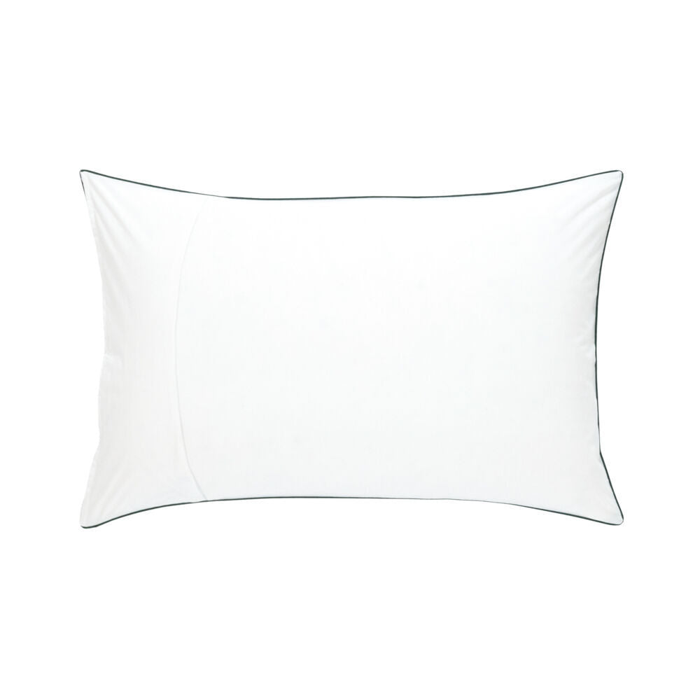 Lacoste L Tamis Soft Bedding Pillowcase 100% Cotton Sateen 50x75cm Blanc