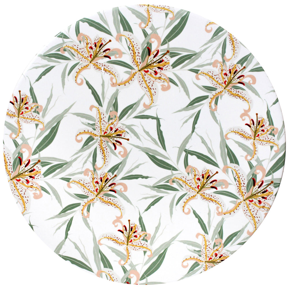 4PK LVD Ceramic/Cork Placemat Trivet Tropics Home/Kitchen Decor Round 25cm