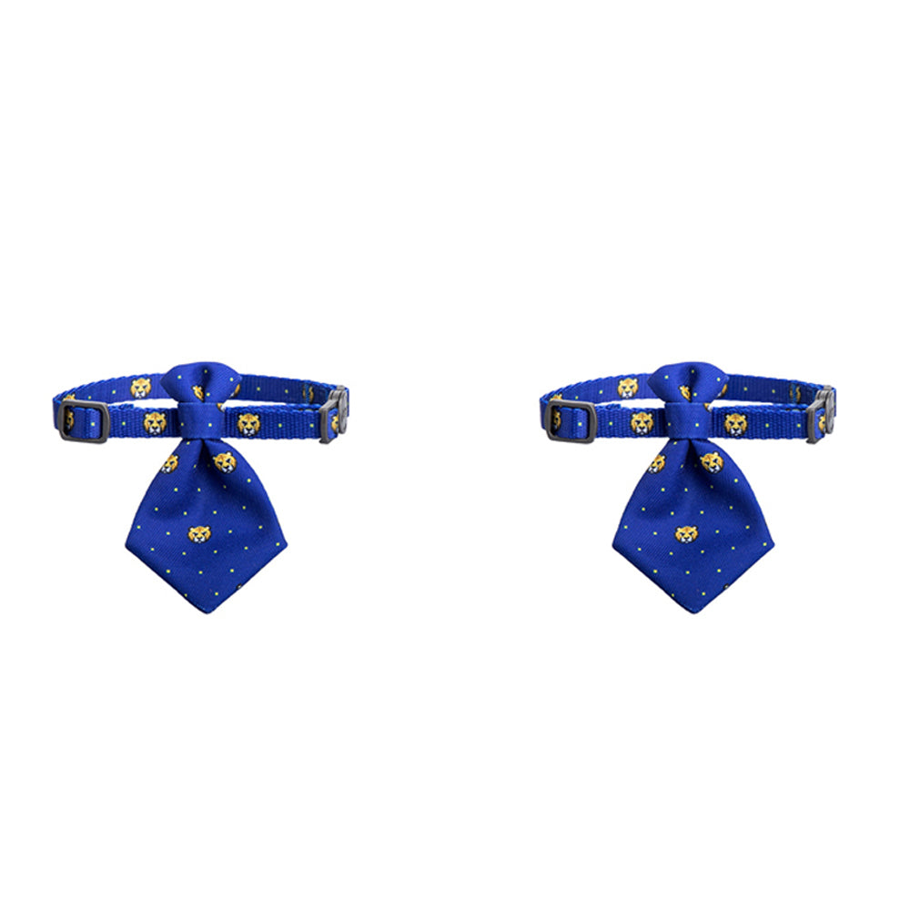 2x Pidan Adjustable 18-30cm Pet Cat Necktie - Blue Tigers