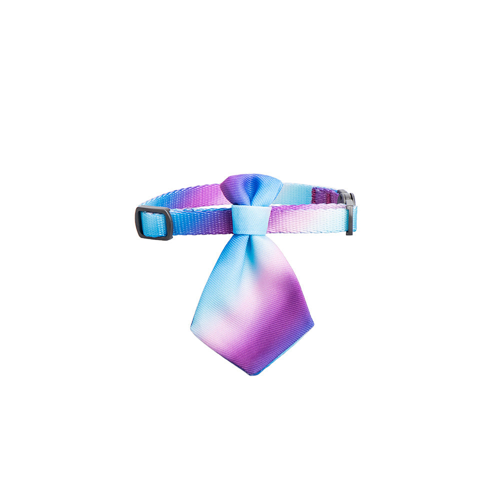 2x Pidan Adjustable 18-30cm Pet Cat Necktie - Purple Wave