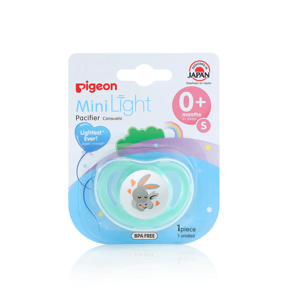 2PK Pigeon Minilight Pacifier/Dummy Small Baby 0m+ Assorted