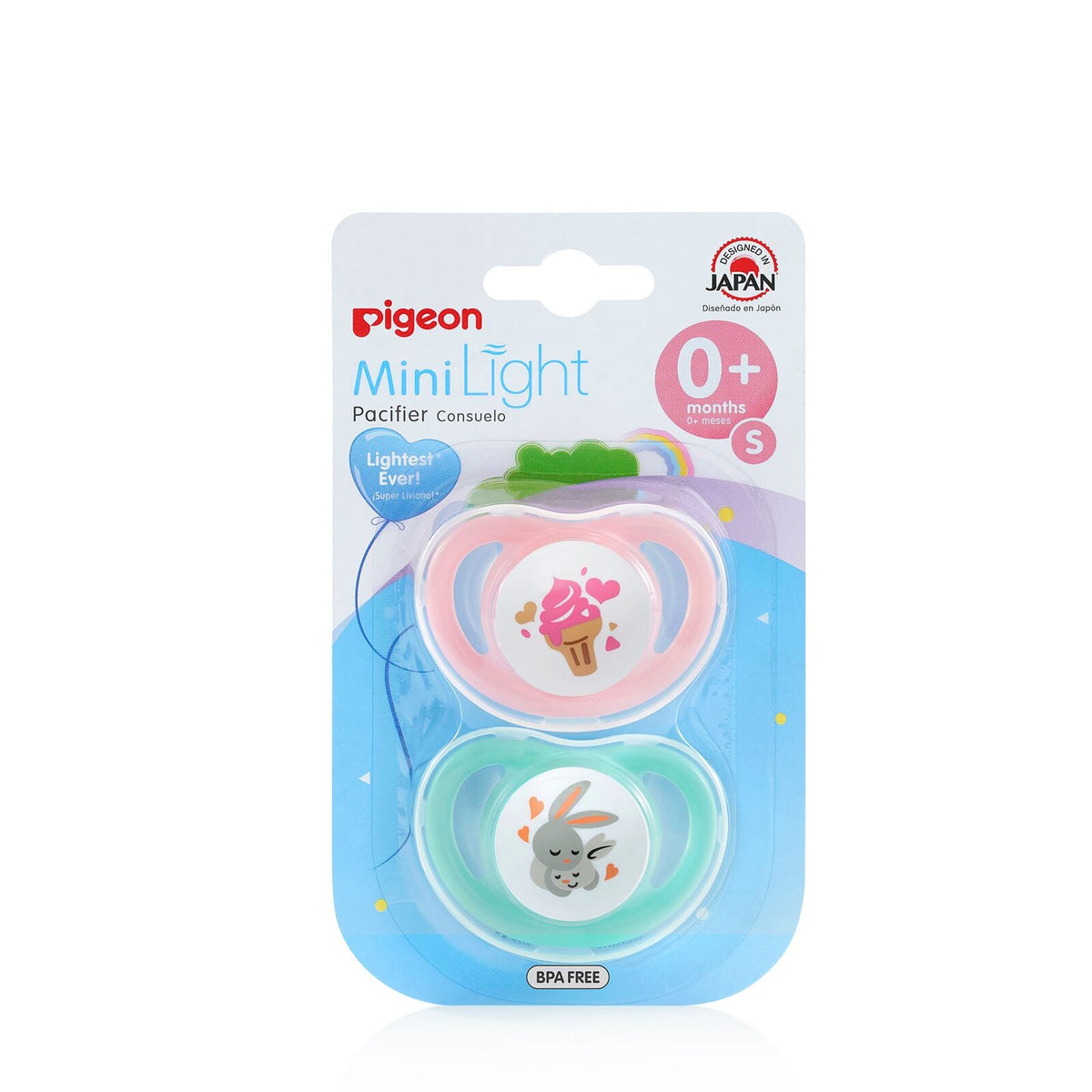 3x 2pc Pigeon Minilight Baby Pacifier Twin Pack Silicone Dummy/Soother 6m+