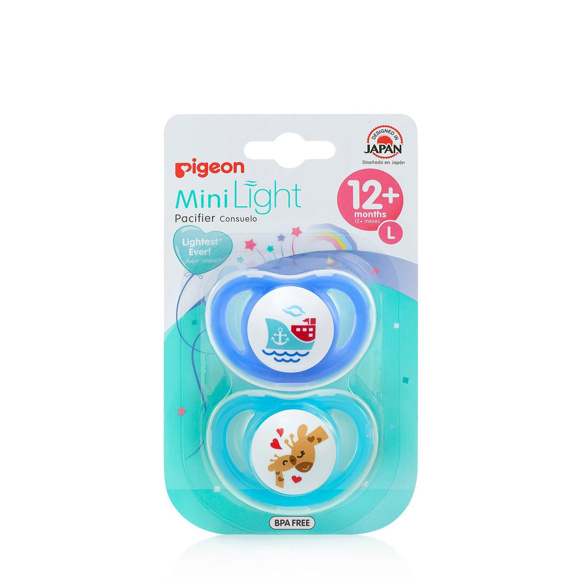 3x 2pc Pigeon Minilight Baby Pacifier Twin Pack Silicone Dummy/Soother 6m+