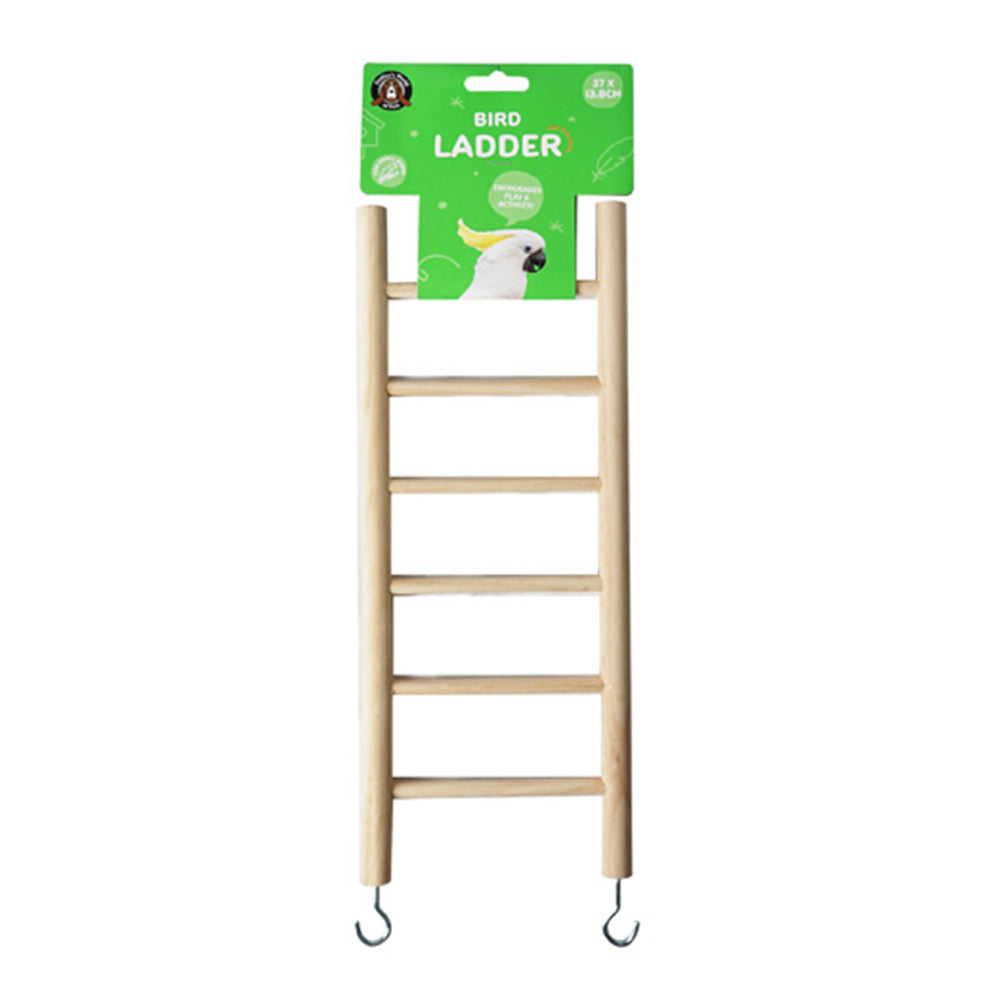 2PK Dudley's World Of Pets Wooden Ladder Bird Cage Toy