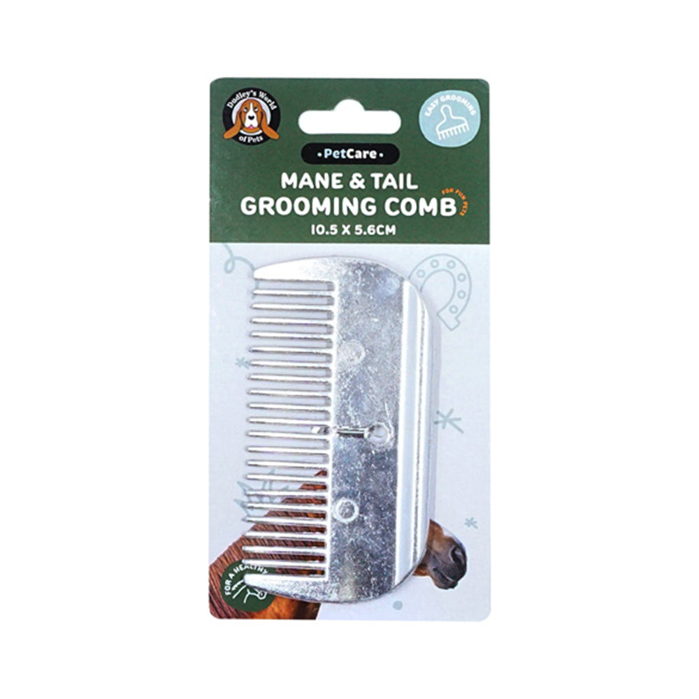 2PK Dudley's World Of Pets Horse Care Mane & Tail Metal Grooming Comb