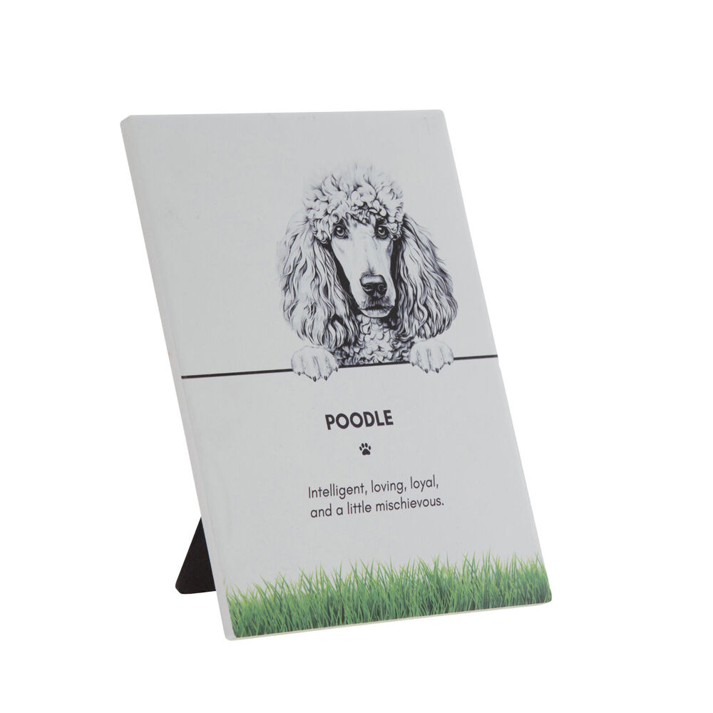 Bramble Bay Pet Wall Plaque Poodle Dog Lovers Gift 16.5x21cm