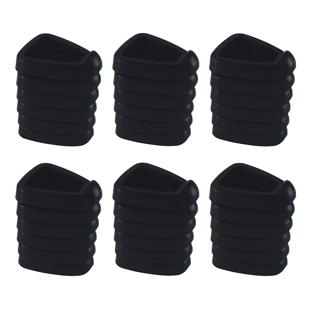 6PK 6pc Homeleisure Pot Feet Black Planter Outdoor Garden