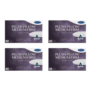 4PK Jason Commercial J-Dream Plush Medium/Firm Gusseted Pillow 48x73cm