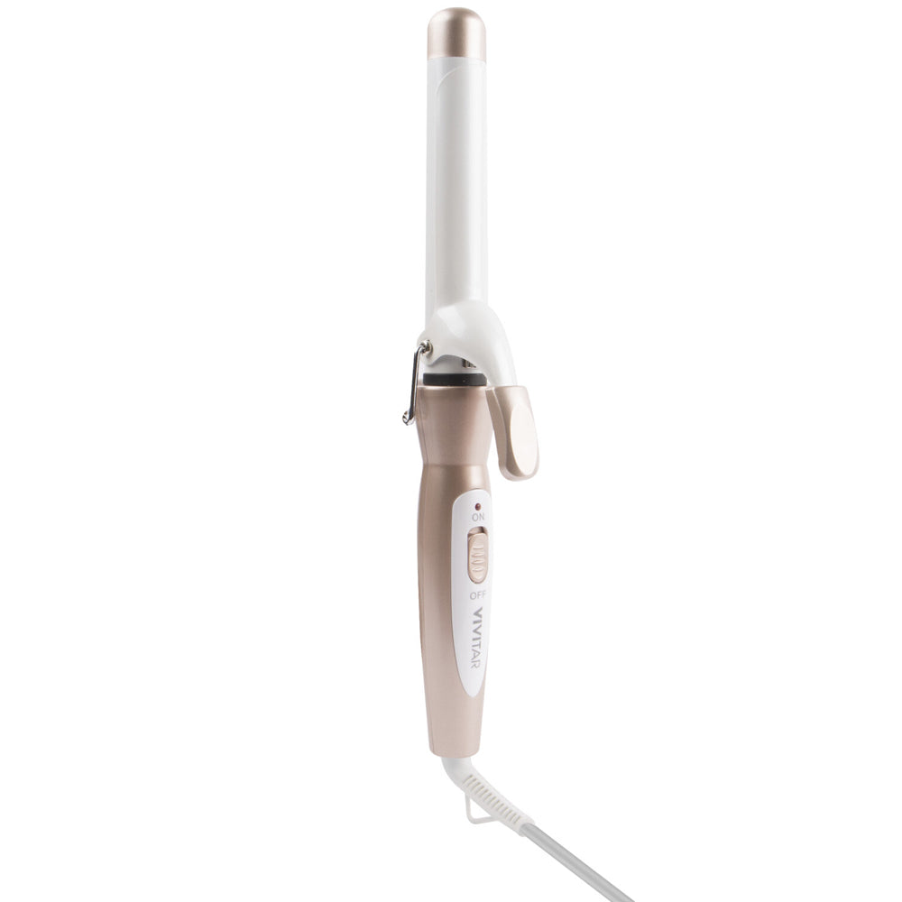 Vivitar Ceramic Tourmaline Curling Iron Barrel Pink 1in