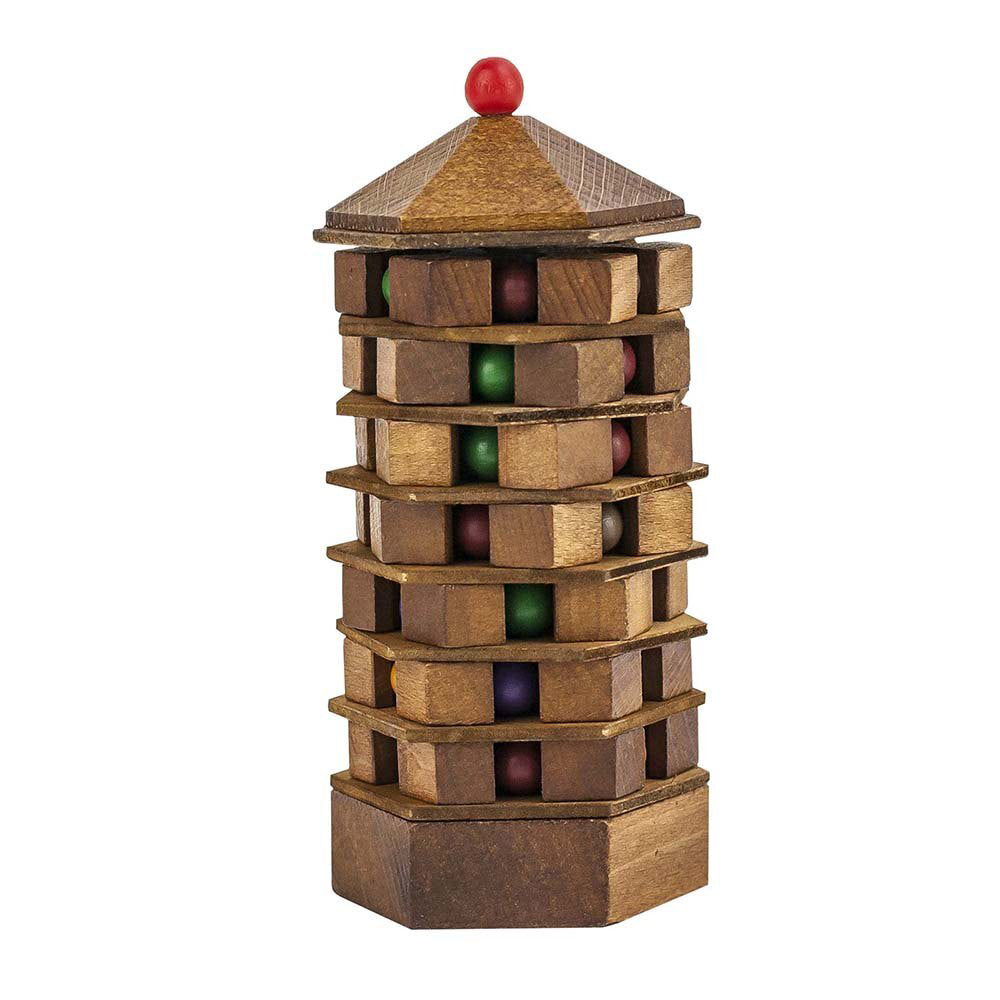 2PK Project Genius Chinese Pagoda Puzzle Solving Toy 14y+