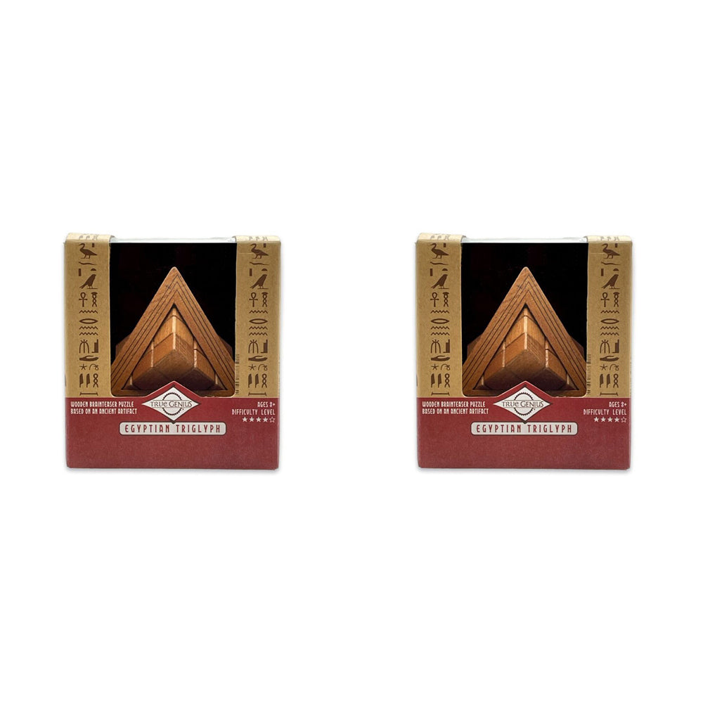 2PK Project Genius 12.7cm Egyptian Triglyph Puzzle Solving Toy 8y+