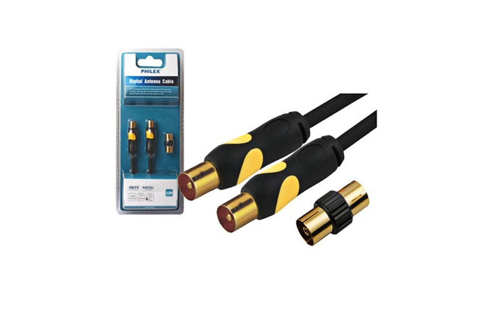 3M Digital Tv Antenna Rg59 Coax Cable Female To Female Connector