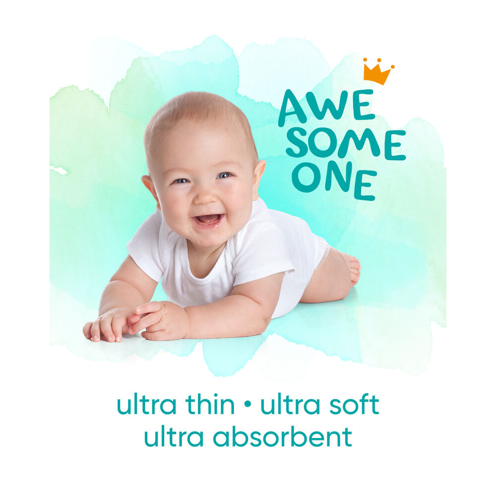 2x 152PK Awesome One Ultra Light, Soft & Absorbent Nappies 10-15kg Size 4 6-24m