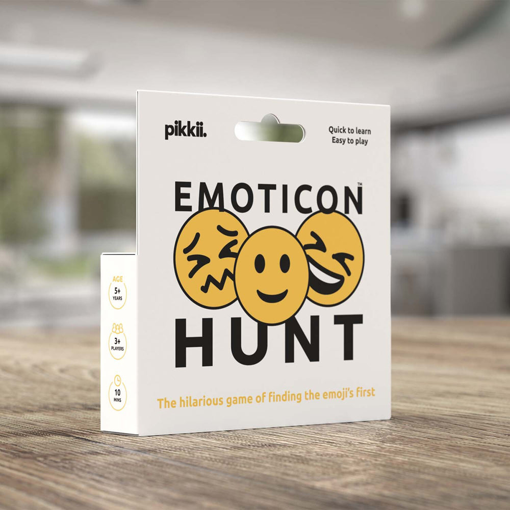 100pc Pikkii Emoticon Hunt 3-Players Card Game Set 10.5cm Kids/Family 3y+