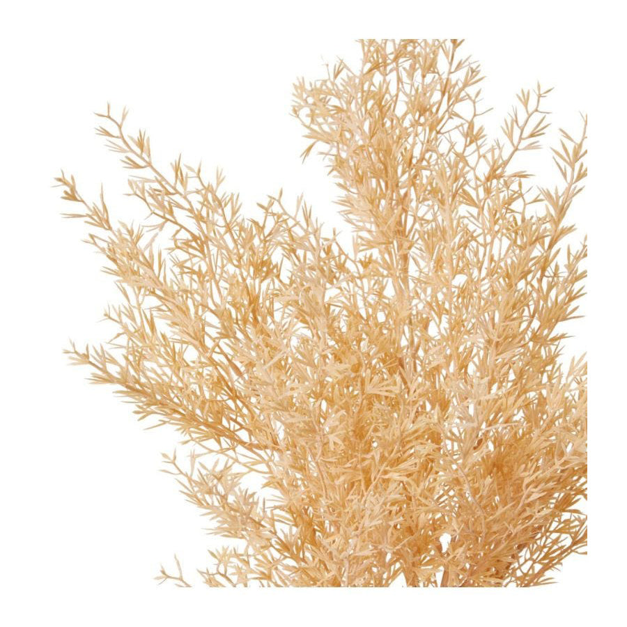 2PK E Style 53cm Artificial Plastic Tea Leaf Bush - Cream