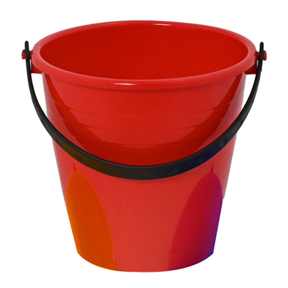 3x Plasto 14cm Multi-Purpose Bucket Beach Toy Kids 1y+ Assorted