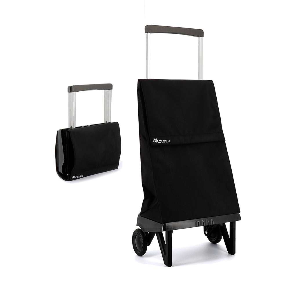 Rolser 40L 2 Wheel Folding Shopping Cart Trolley 52x40cmBlack
