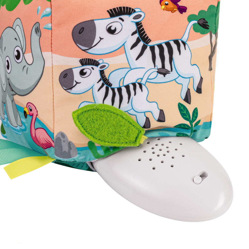 Play+ Roll & Play Sound Cube Wild Animals Kids Sensory Toy 6m+