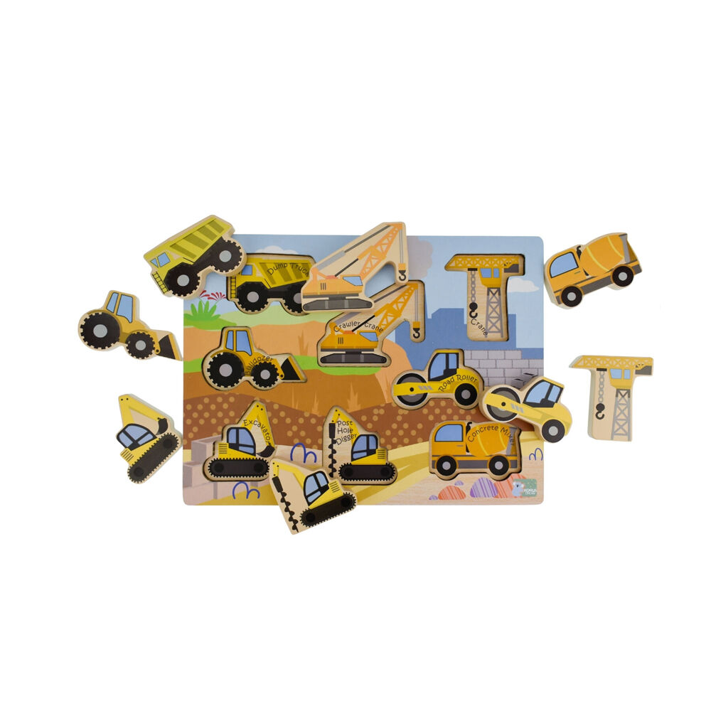 Koala Dream Wooden Chunky Construction Vehicle Kids Toy Puzzle 12m+