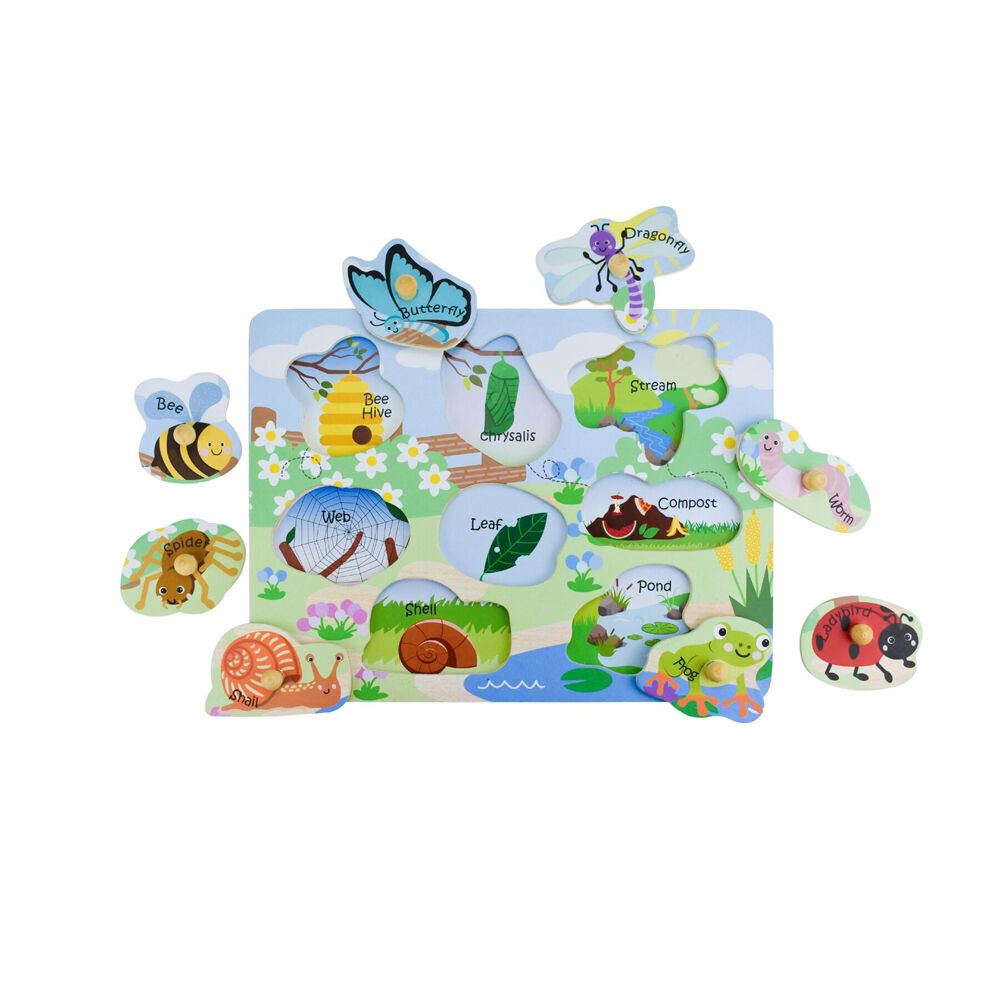 Koala Dream Wooden 2 In 1 Insects, Aussie, Sea Animals Kids Toy Puzzle 18m+