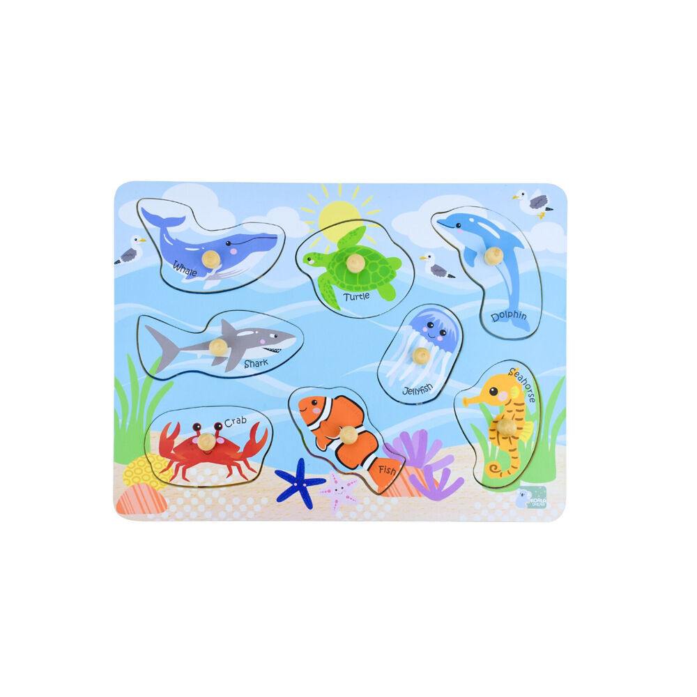 Koala Dream Wooden 2 In 1 Insects, Aussie, Sea Animals Kids Toy Puzzle 18m+