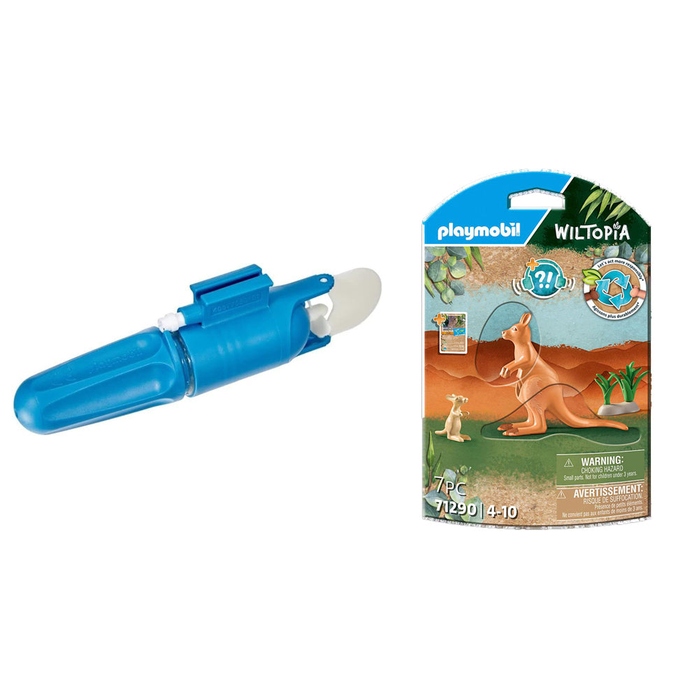 Playmobil Underwater Motor And Wiltopia Kangaroo w/Joey Childrens Toy Playset 4+