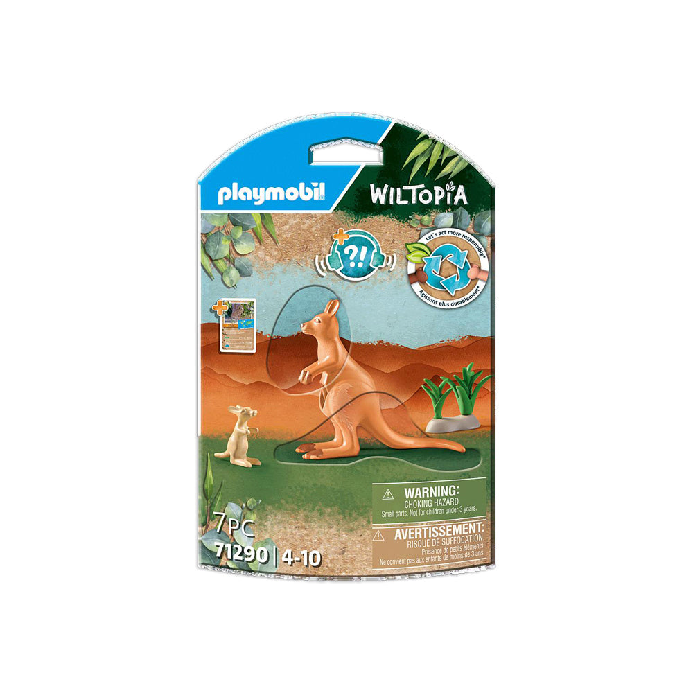 Playmobil Underwater Motor And Wiltopia Kangaroo w/Joey Childrens Toy Playset 4+