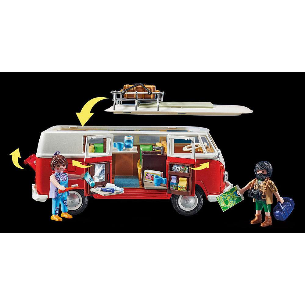 Playmobil Volkswagen T1 Camper Van Kids/Childrens Toy Playset 4+
