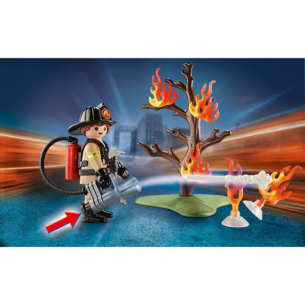 Playmobil Fire Rescue Carry Case Kids/Childrens Toy Playset 4+