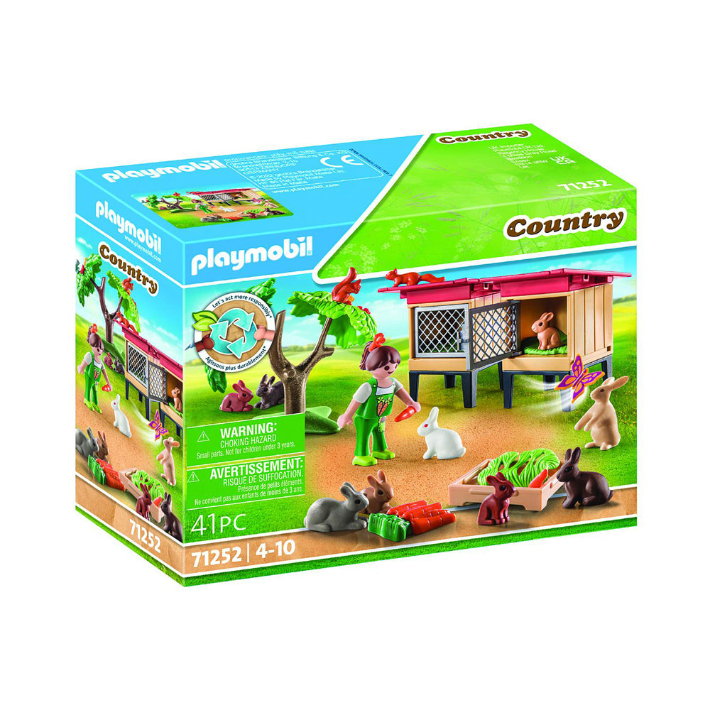 Playmobil Rabbit Enclosure Kids/Childrens Toy Playset 4+