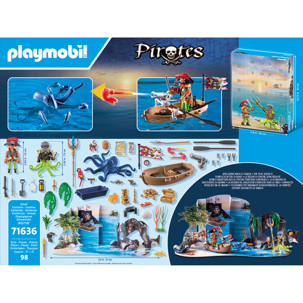 Playmobil Advent Calendar Pirates Kids Figure Toy 4y+
