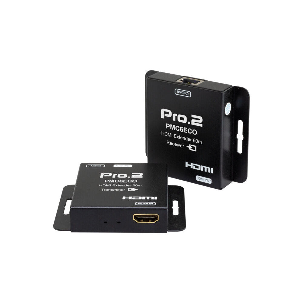 Pro2 HDMI Over Single Cat6 Extender 60m POC Full HD 1080p 3D Support