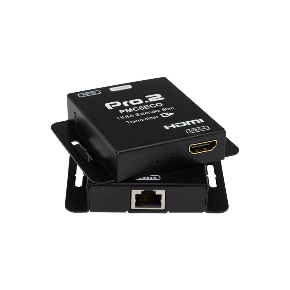 Pro2 HDMI Over Single Cat6 Extender 60m POC Full HD 1080p 3D Support