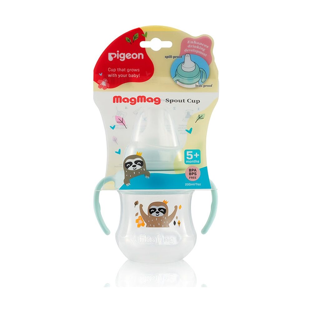 Pigeon Magmag Spout Cup Baby Bottle Spill Proof Turquoise 5m+