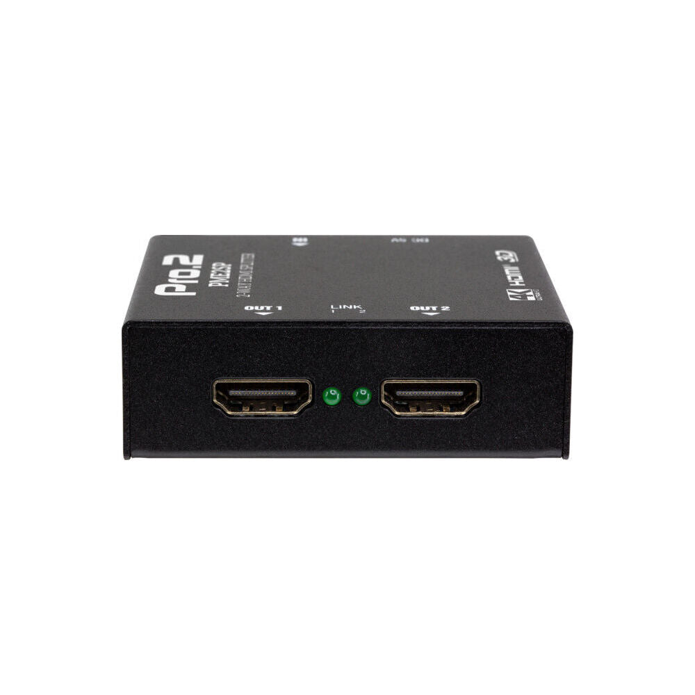 Pro2 2Way HDMI Splitter 1 In 2 Out 4K 30Hz 5V 1A DC Power Supply
