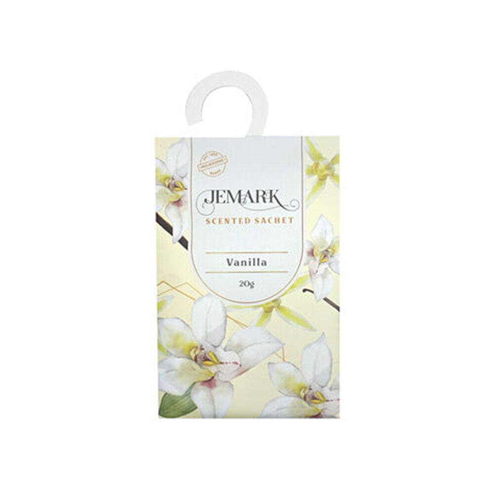 12PK Jemark Fragrance Sachet 20g Assorted Lily/Rose/Jasmine/Vanilla