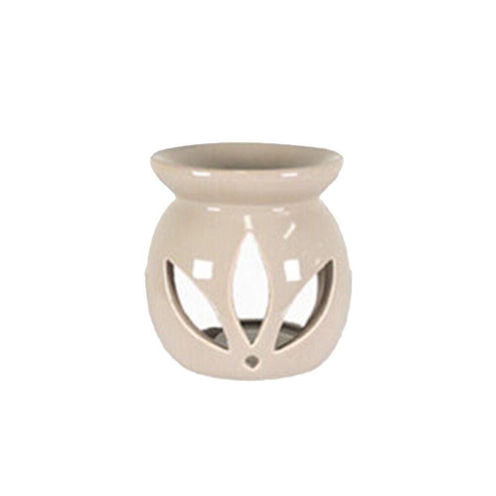 4PK Jemark 11cm Oil Burner Gloss Finish Assorted Grey/Black/White