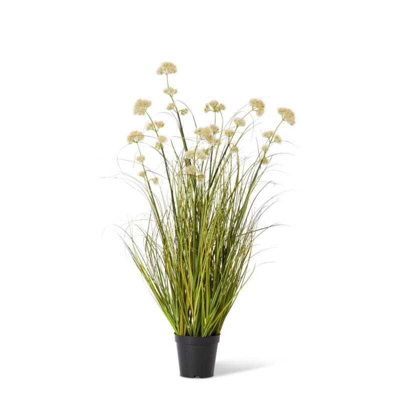 E Style 91cm Grass Pom Pom Reed Artificial Potted Plant - Green
