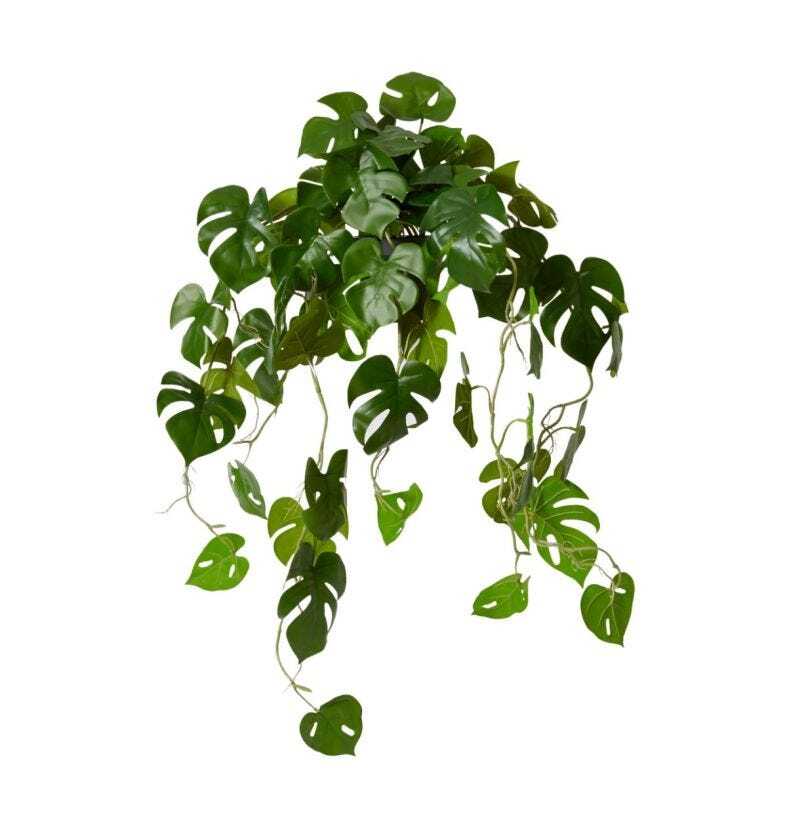 E Style 84cm Monstera Hanging Artificial Potted Plant - Green