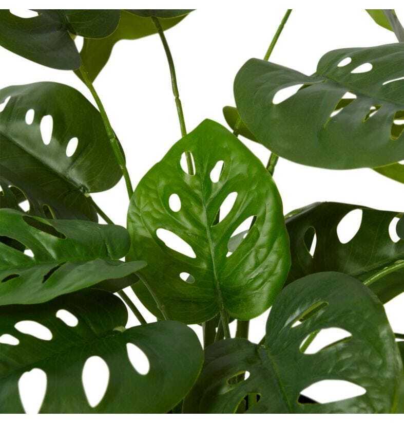 E Style 50cm Swiss Cheese Artificial Potted Plant - Green