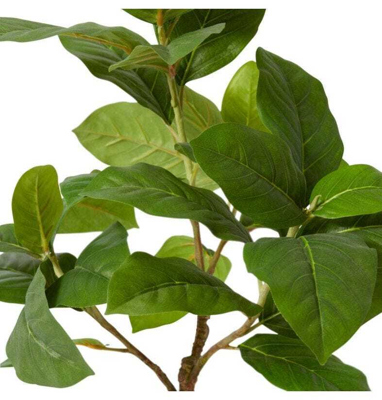 E Style 40cm Ficus Elastica Artificial Potted Plant - Green
