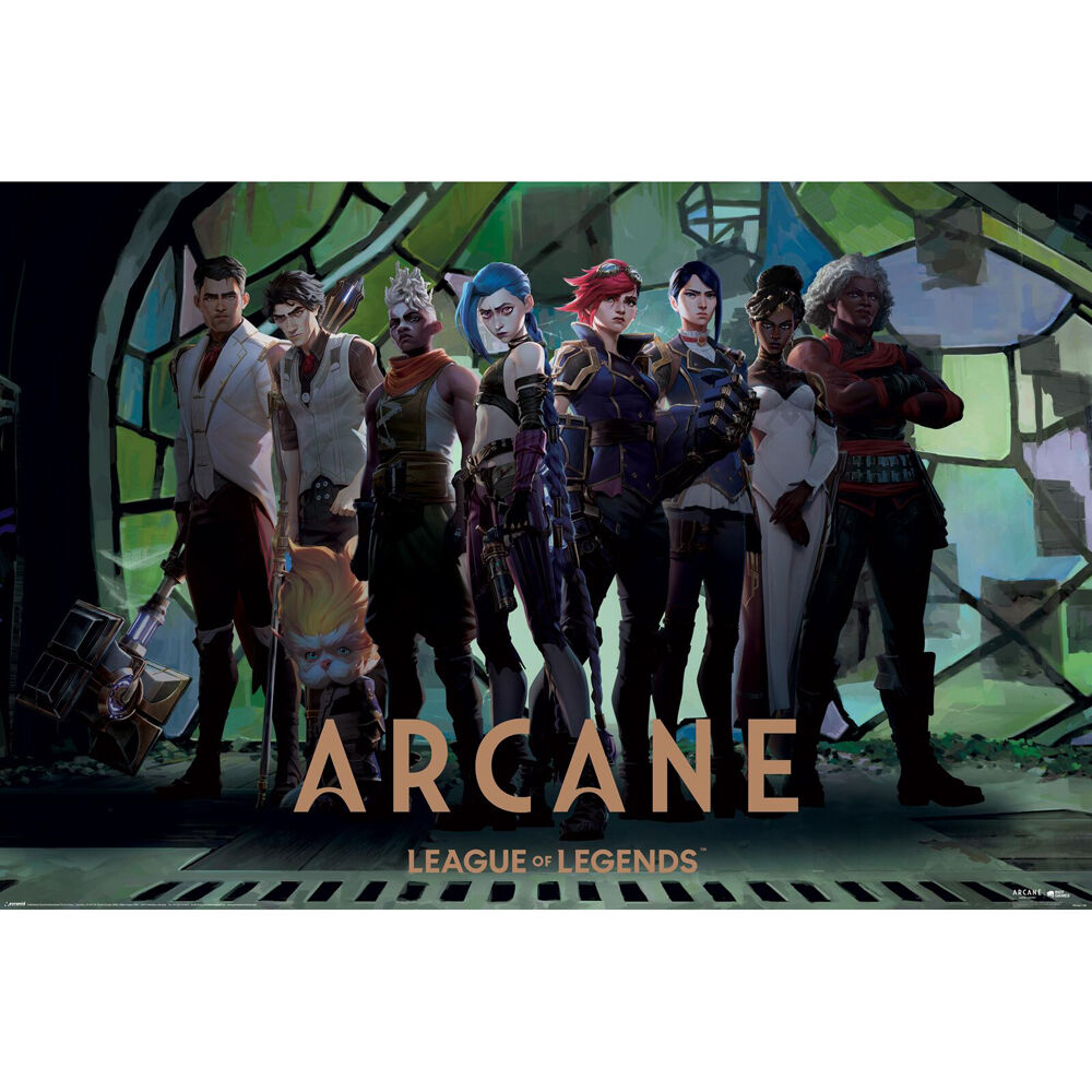 Arcane League of Legends Characters Poster 91x61cm
