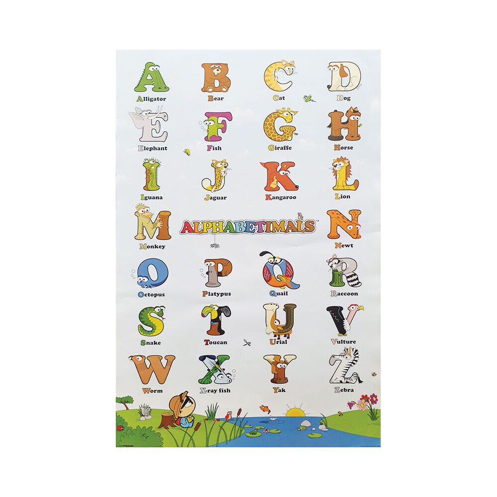 Impact Merch Animal Alphabet Poster Wall Decor 91x61cm