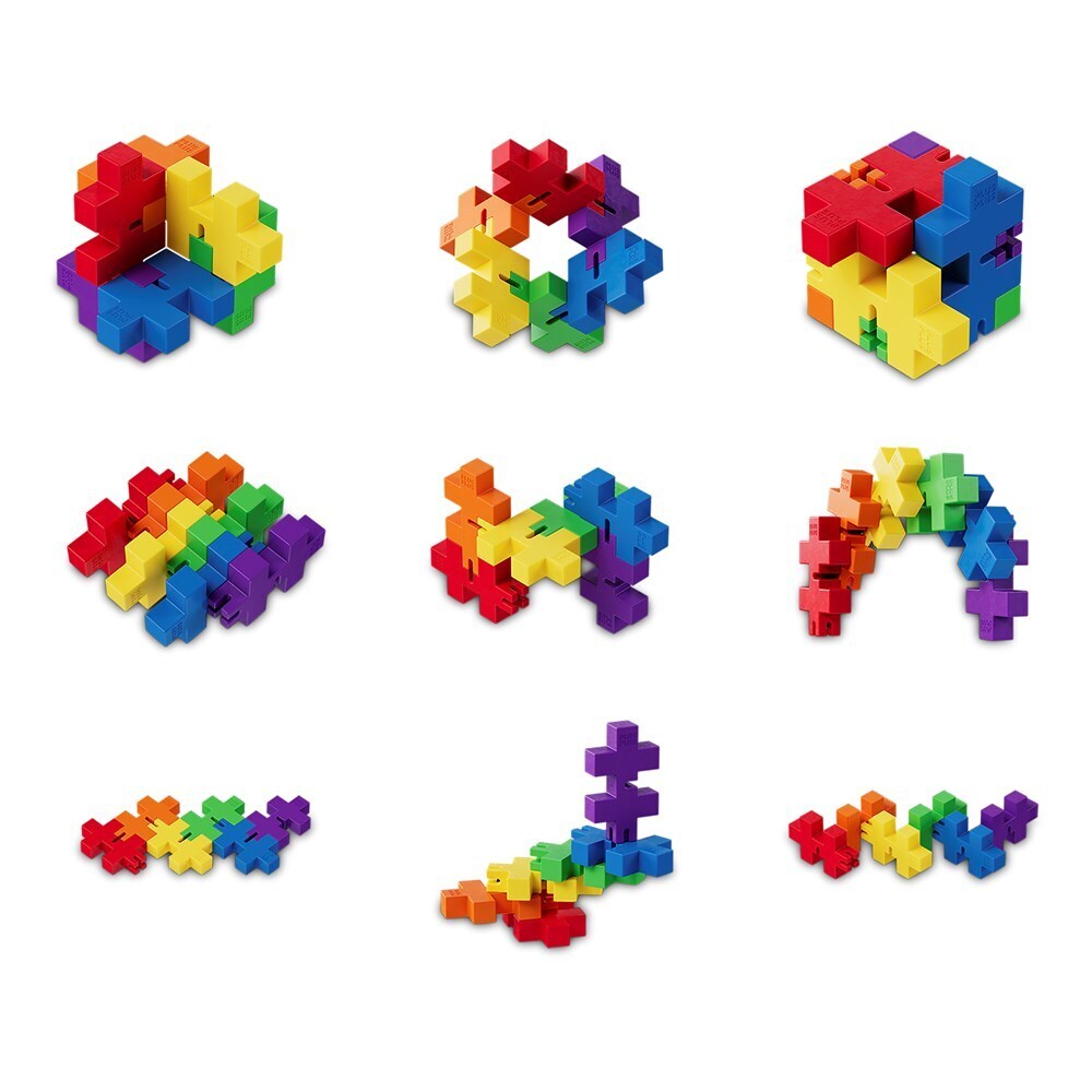 2PK Plus Plus Hexel Fidget Toy Spectrum 6-Interconnected Blocks 3y+