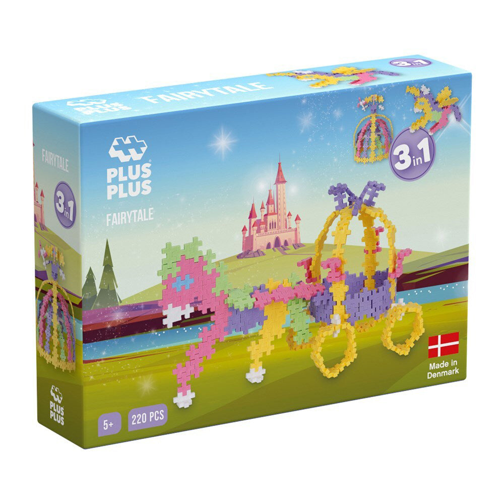 2x 220pc Plus Plus Pastel 3in1 Fairy Tale 3D Puzzle Toy 5y+