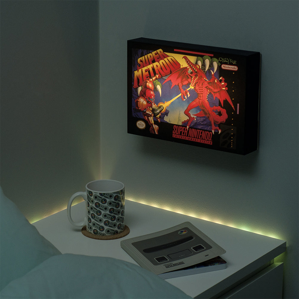 Paladone 30cm Super Metroid Luminart Kids/Children Bedside Table/Wall Decor