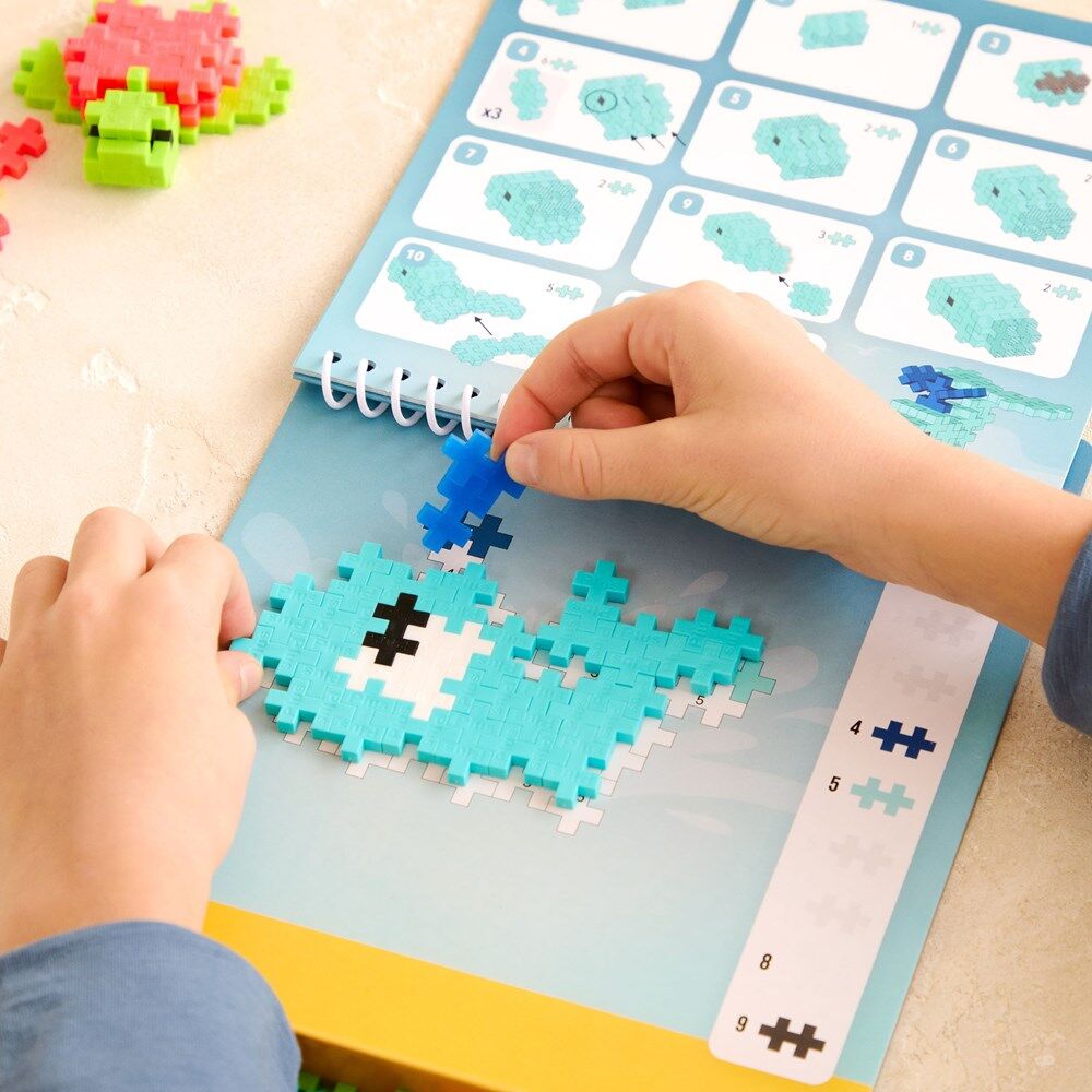 Plus-Plus Activity Pad Building Block Interlocking Toy Ocean Kids 5y+