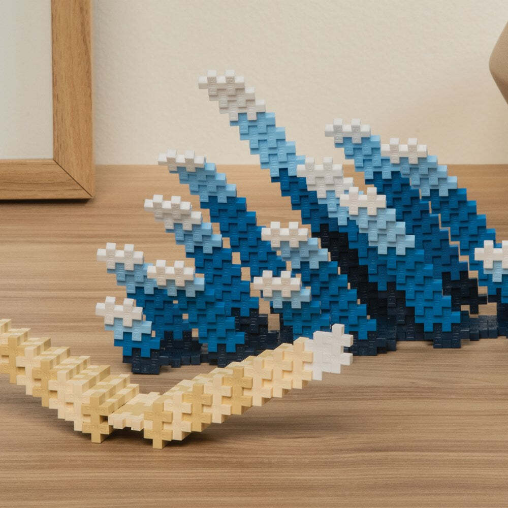 350pc Plus Plus Inspired 6x28cm Hokusai 3D Puzzle 7+