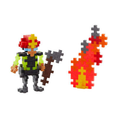 100pc Plus Plus 3.5x28cm Everyday Heroes Firefighter 3D Puzzle 5y+